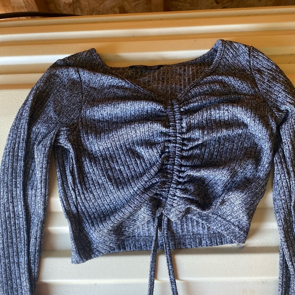 SHEIN Grayish black long sleeve shirt